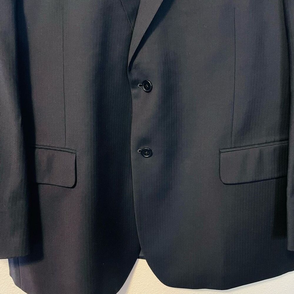 Brooks Brothers Black Wool Sport Coat Size 46R - Picture 5 of 12